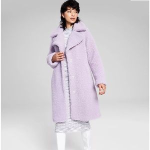 BRAND NEW NEVER WORN - BCBG long purple coat